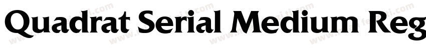 Quadrat Serial Medium Regular字体转换